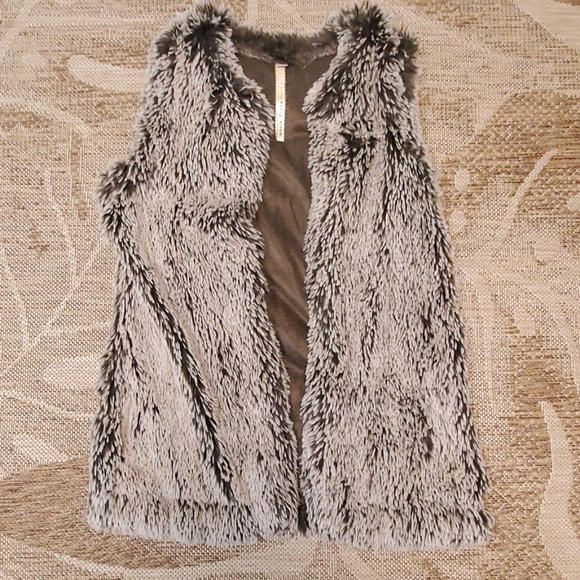 Uncle Frank Jackets & Blazers - Uncle Frank long brown fur vest size XS
